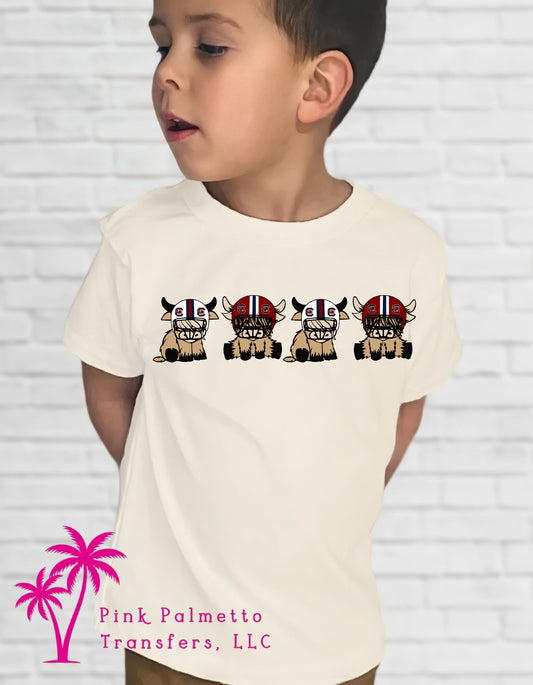 Gamecocks Highland Cow Youth Tshirt