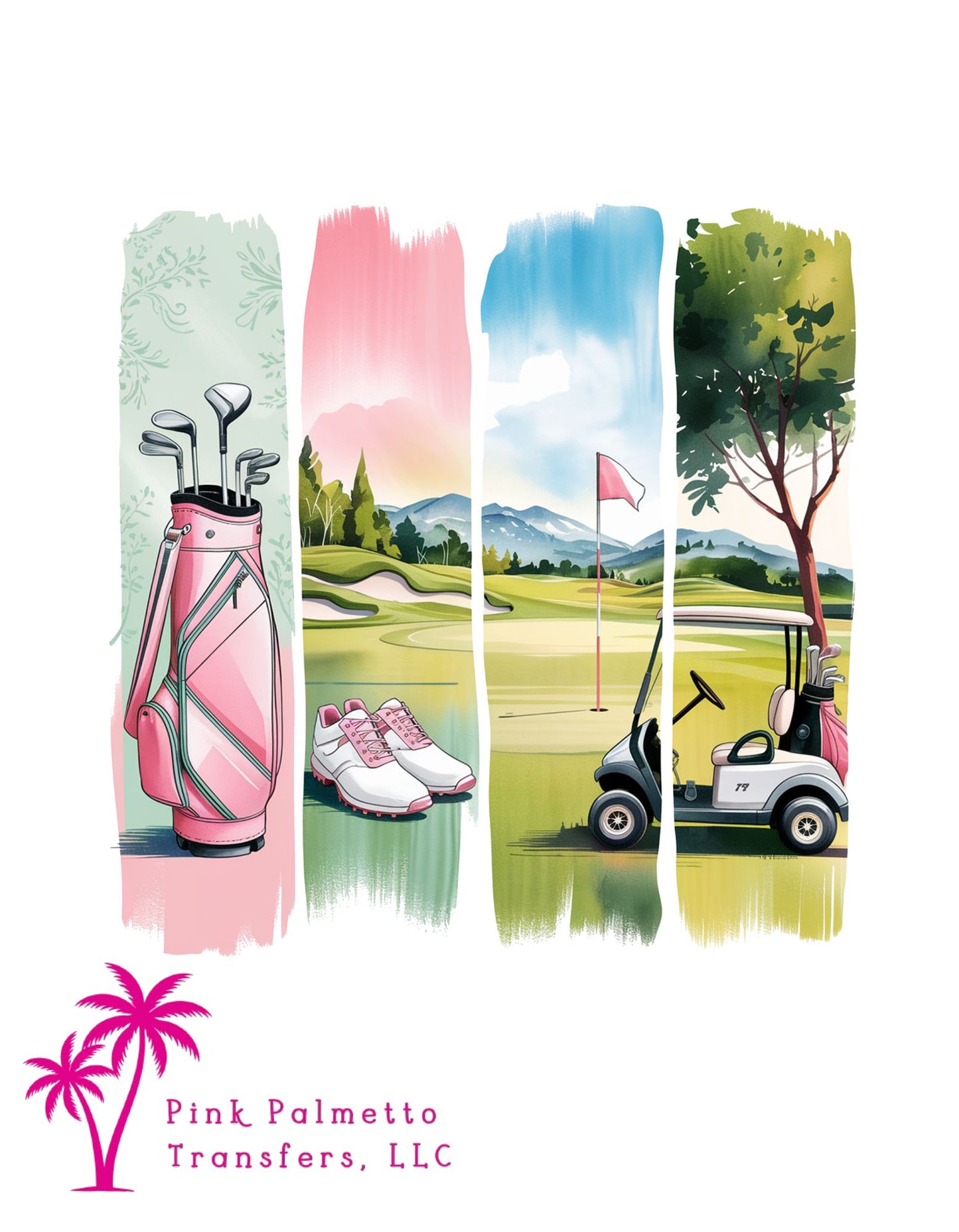 Preppy Golf 12" DTF Transfer