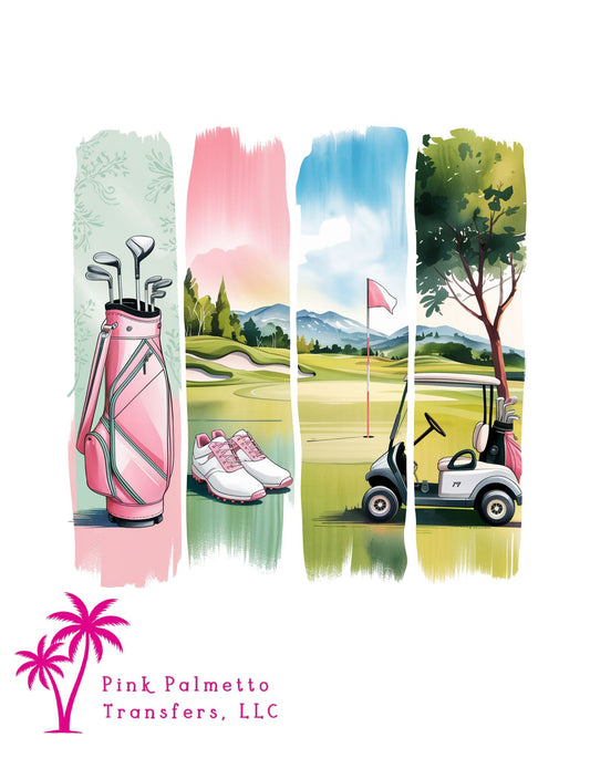 Preppy Golf 12" DTF Transfer