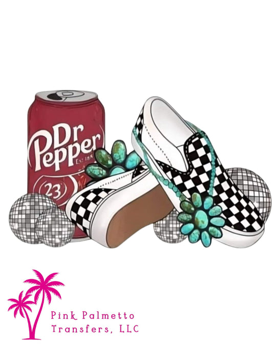 Dr. Pepper Converse 12" DTF Transfer