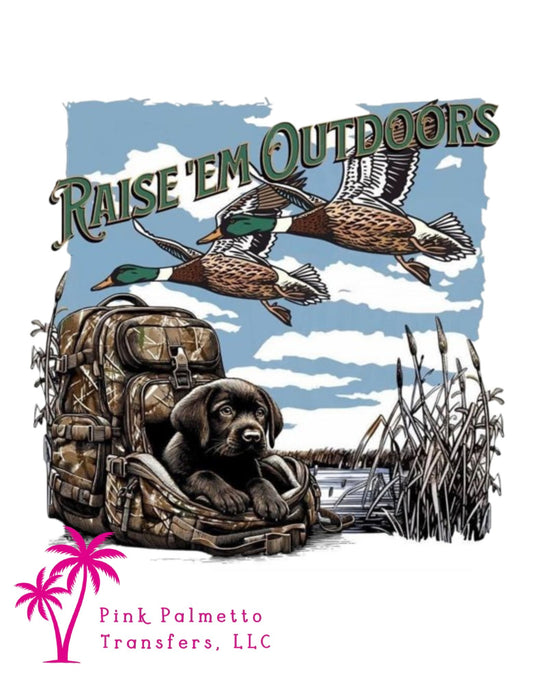 Raise em Outdoors 12" DTF Transfer