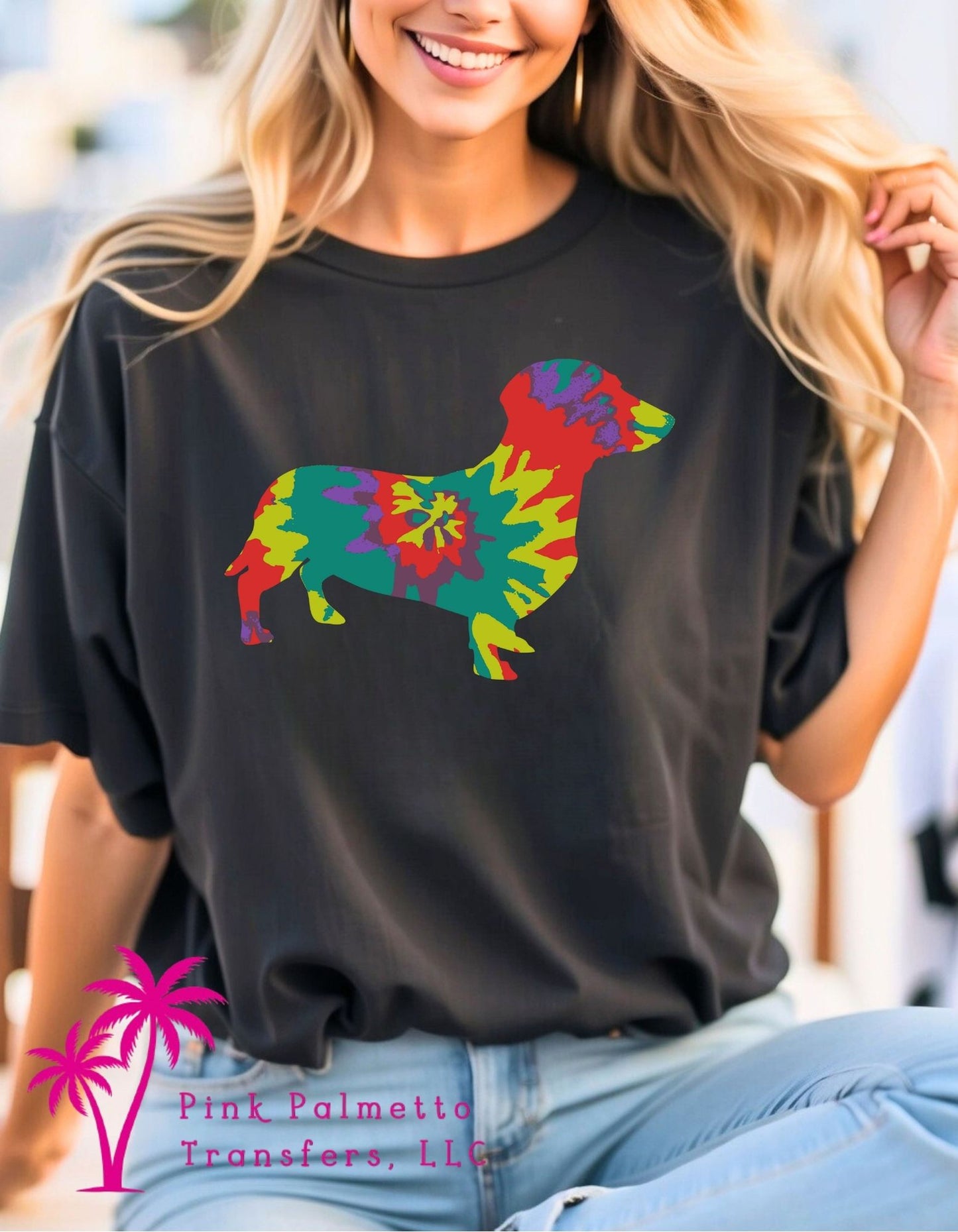 Tie Dye Dachshund Tshirt