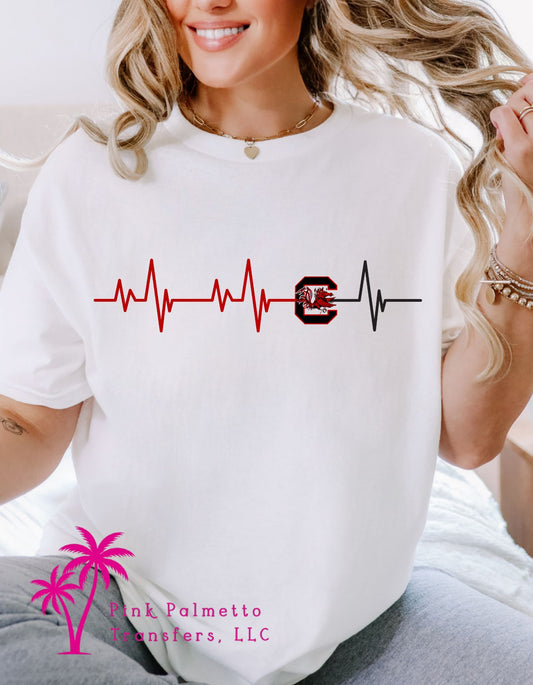 Gamecock Heartbeat Tshirt