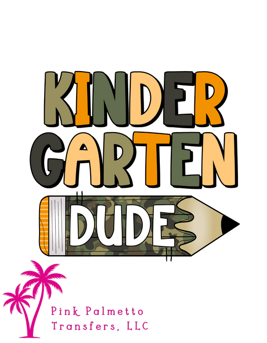 Kindergarten Dude 8" DTF Transfer