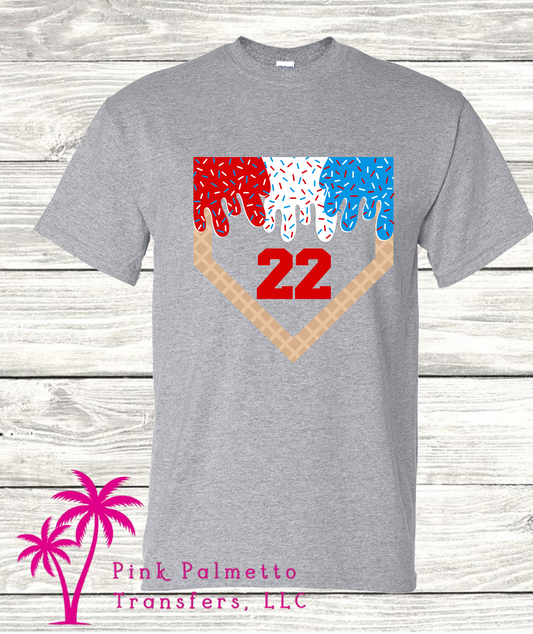 Custom Ice Cream 22 Base Dry Fit T-shirt