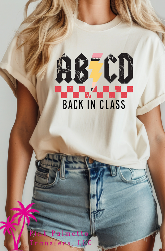 ABCD Back in Class Tshirt