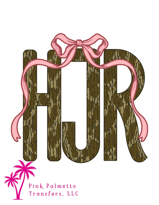 Custom Camo HJR 8" DTF Transfer