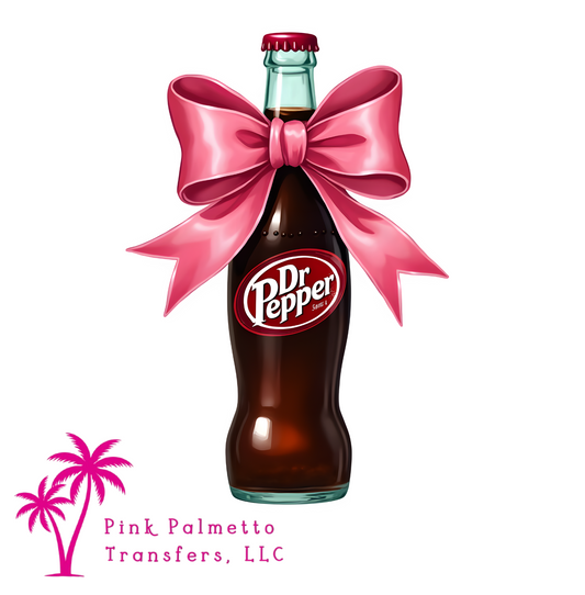 Dr. Pepper Glass 8" DTF Transfer