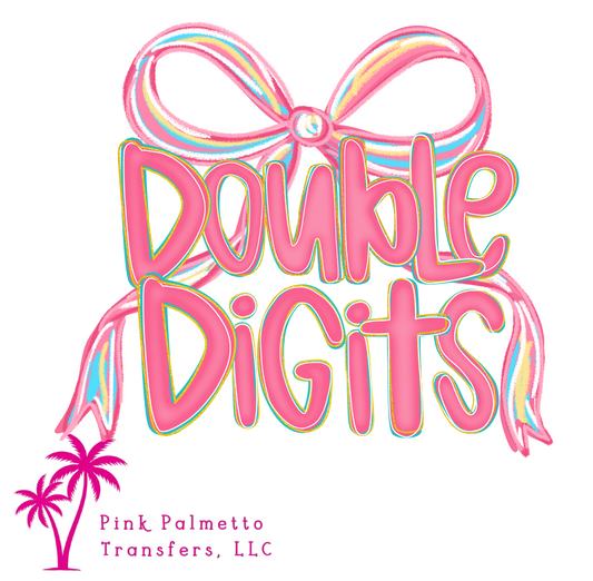 Double Digits 8" DTF Transfer