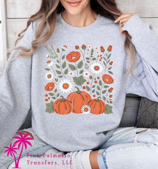 Pumpkin Flowers Sweatshirt