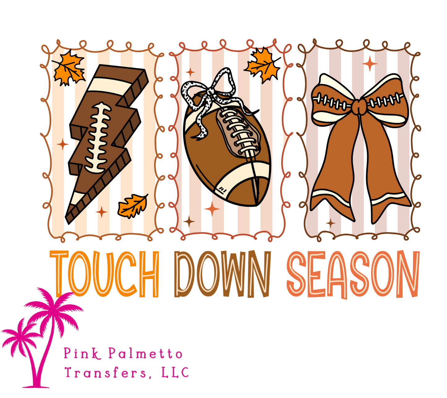 Fall Touchdown Season 10" DTF Transfer