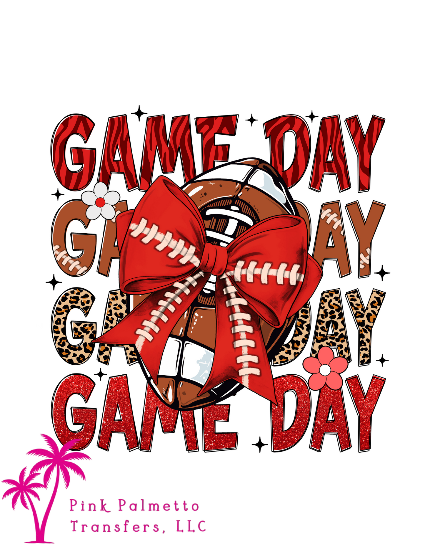 Game Day Football 10" DTF Trasfer