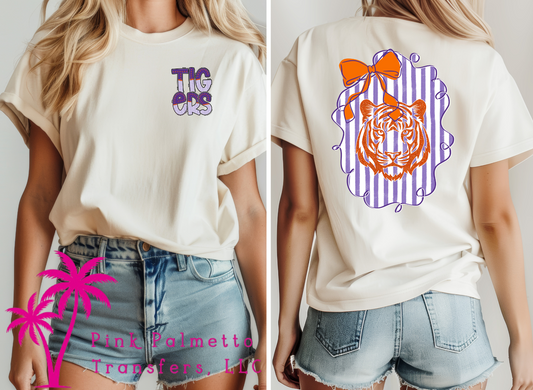 Preppy Clemson Tiger Tshirt