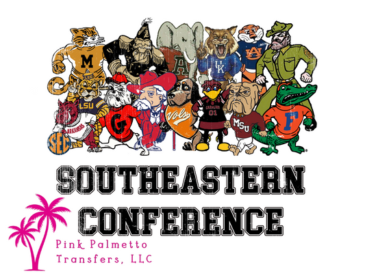 Southeastern Conference 12" DTF Transfer