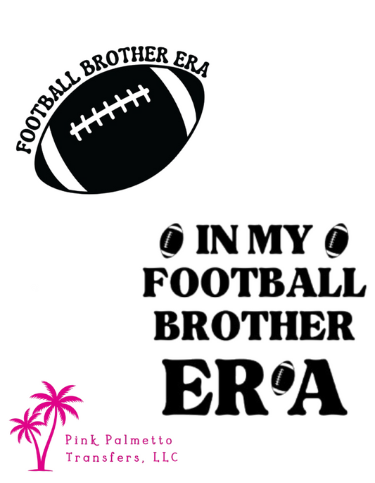 Custom Football Brother Era 4" & 10" DTF Transfer Bundle