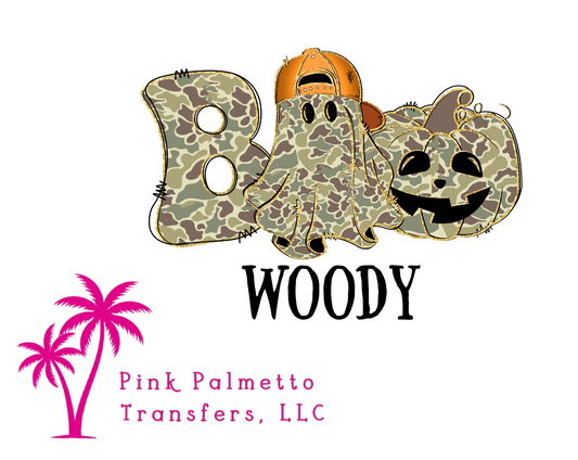 Custom Boo Name 8" DTF Transfer