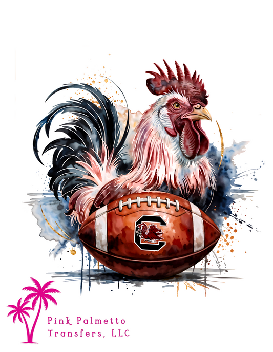 Gamecock Football 12" DTF Transfer