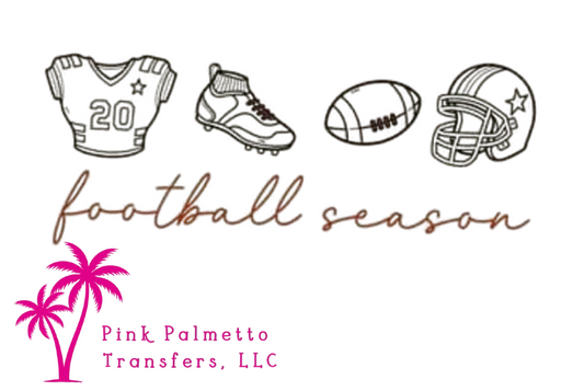 Football Season 12" DTF Transfer