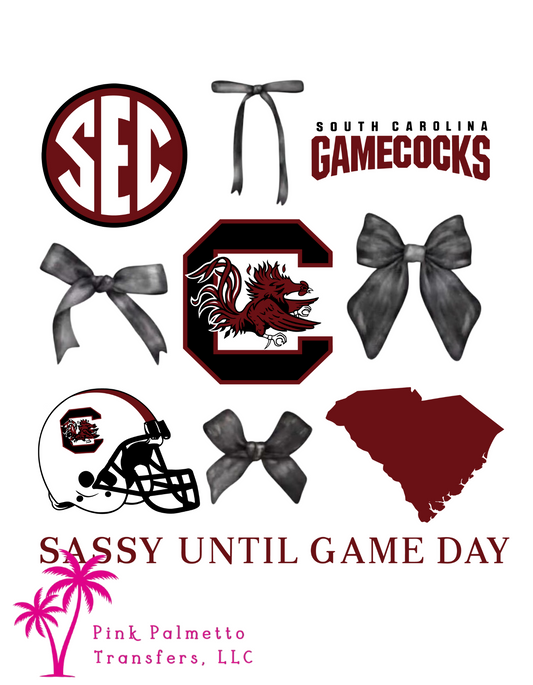 Custom Sassy Until Gameday 10" DTF Transfer