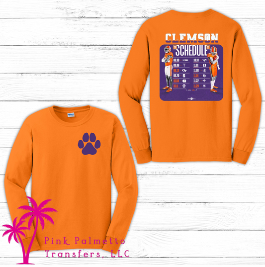 Clemson Schedule Sweatshirt