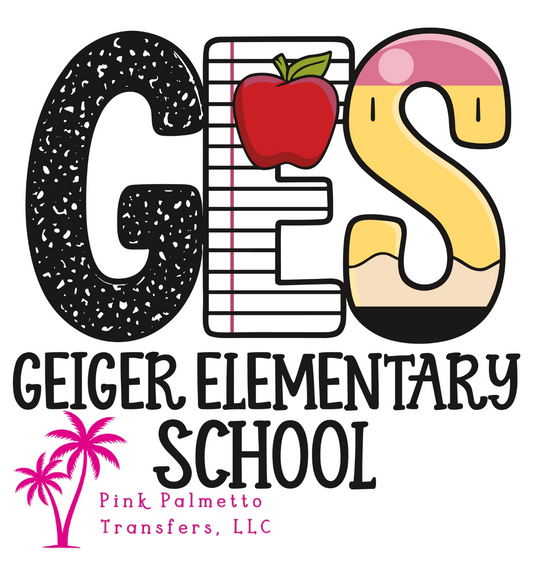 Custom GES Elementary 10" DTF Transfer