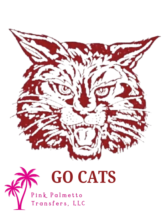 Go Cats 5" DTF Transfer