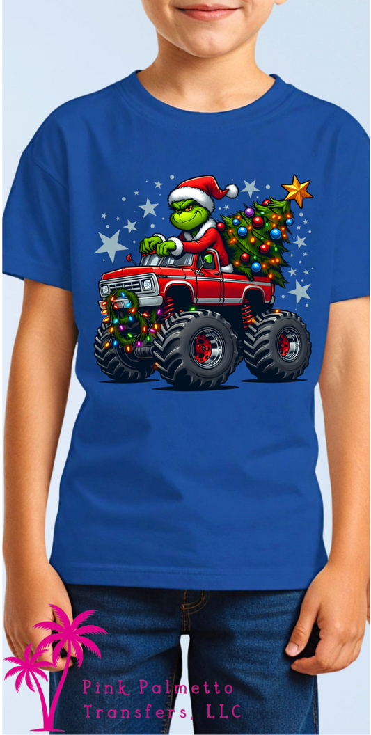 Youth Grinch Truck Tshirt