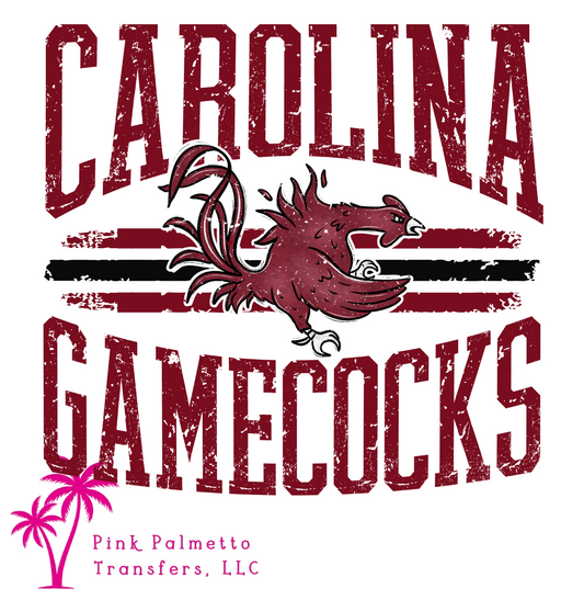 Vintage Carolina Gamecocks 12" DTF Transfer