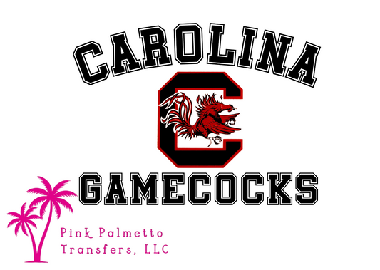 Carolina Gamecocks 4" DTF Transfer