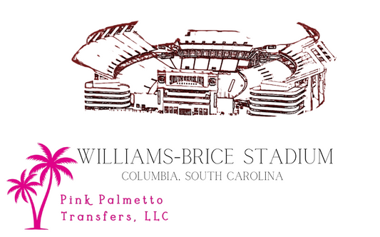 Williams Brice Stadium 4" DTF Transfer