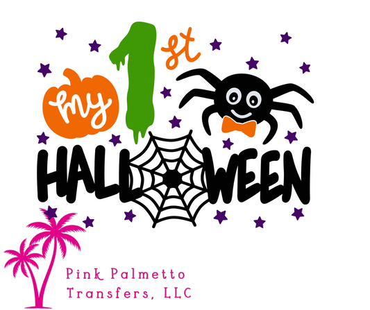 My First Halloween Boy Spider 4" DTF Transfer