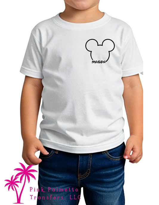 Disney Custom Name Youth Dri-Fit Tshirt