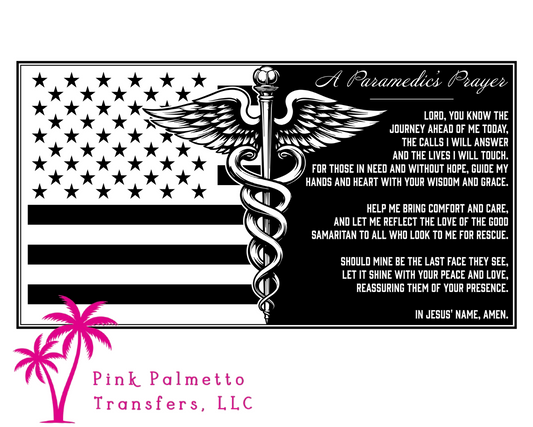 Paramedic Prayer 12" DTF Transfer