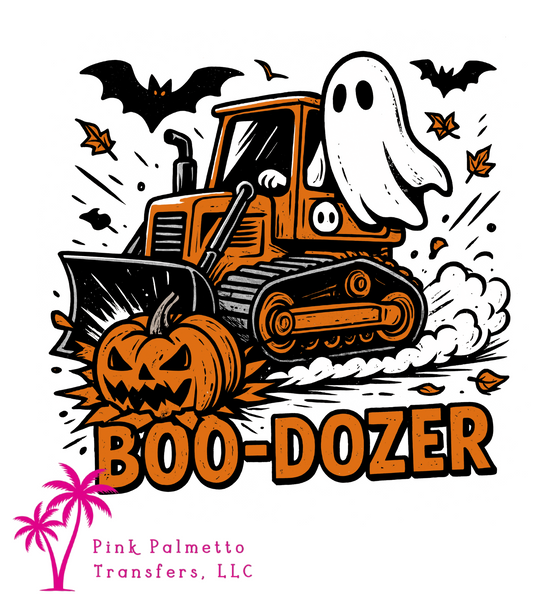 Boo Dozer Halloween 8" DTF Transfer