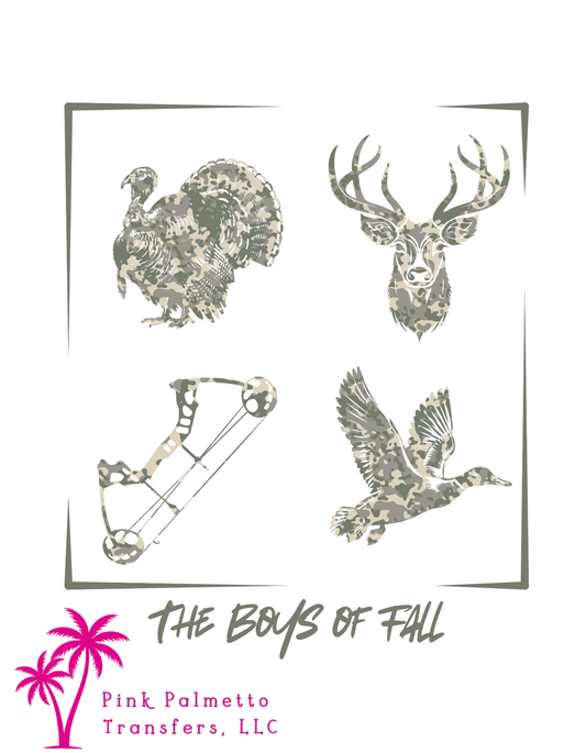 Boys of Fall Camo 6" DTF Transfer
