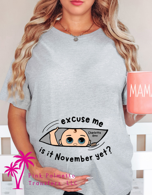 Excuse Me Pregnancy Tshirt