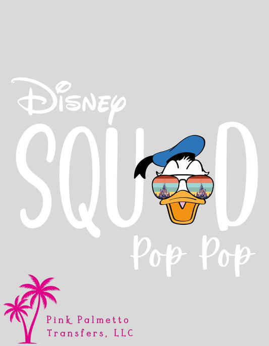 Disney Squad Donald 12" DTF Transfer