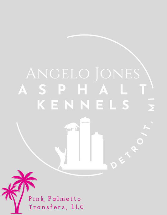 Angela Jones White 12" DTF Transfer