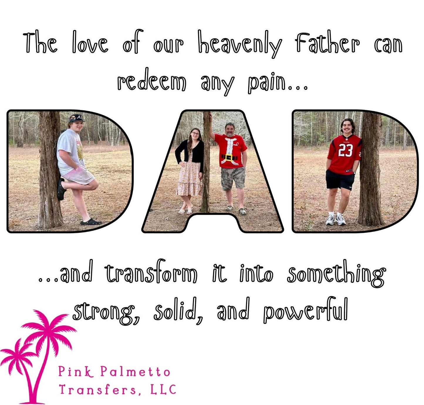 Custom DAD Heavenly Father 10" DTF Transfer