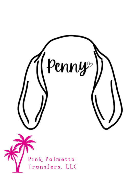 Custom Penny Coon Dog 4" DTF Transfer