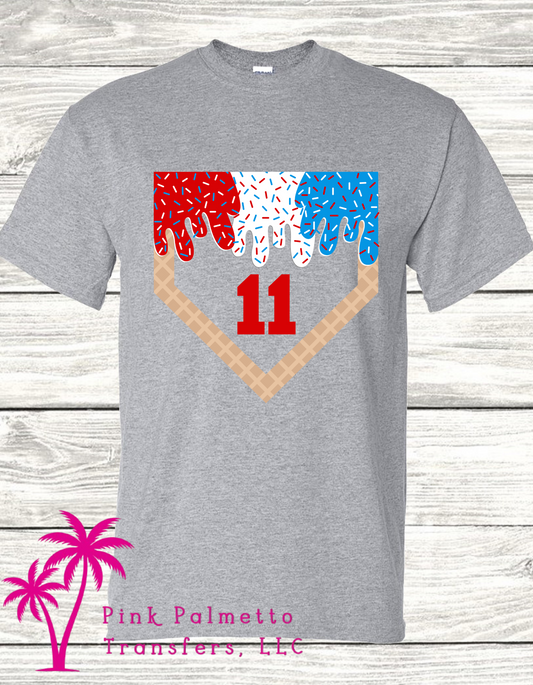 Custom Ice Cream Base 11 Dry Fit Shirt