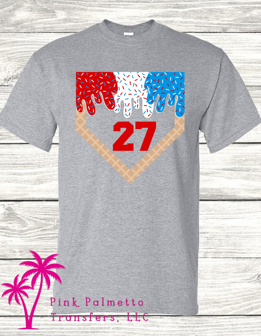 Custom Ice Cream Base 27 Dry Fit Shirt