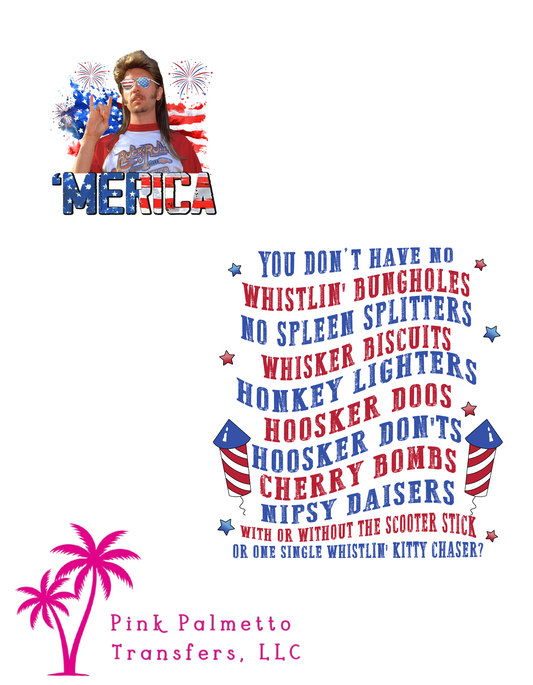 Joe Dirt America 4" and 12" DTF Transfer Bundle