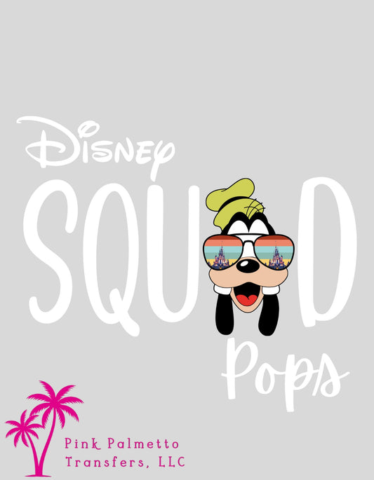 Disney Squad Goofy 12" DTF Transfer