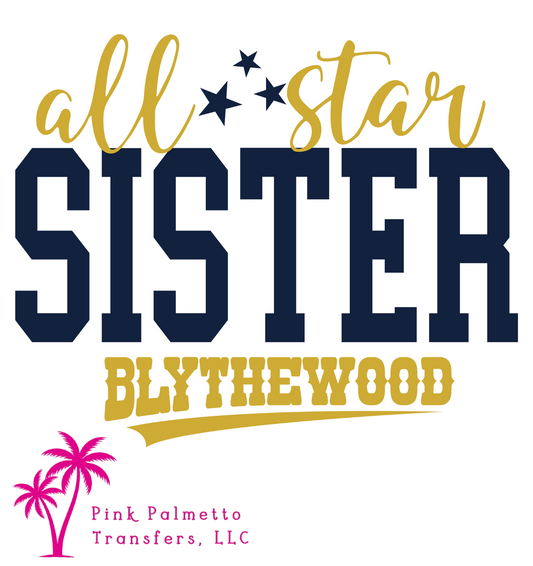 All Star Sister 8" DTF Transfer