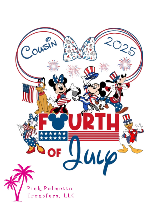 Cousin Disney 6" DTF Transfer