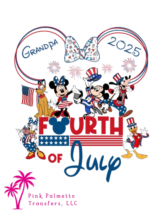 Grandpa Disney 12" DTF Transfer