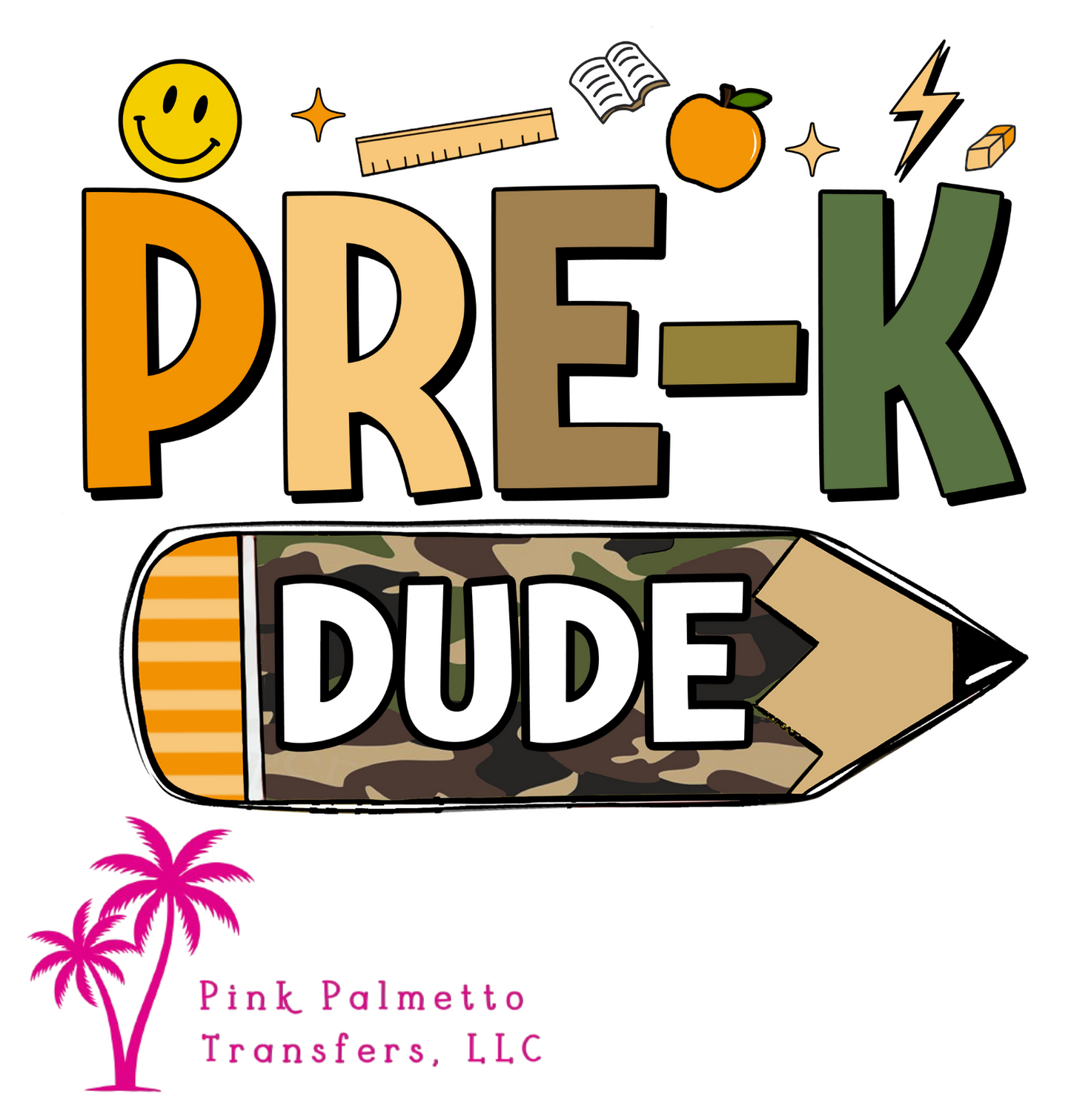 Pre-K Dude 6" DTF Transfer